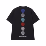 Chrome Hearts Blue Cross Logo Black T-Shirt