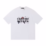 Chrome Hearts Sketch Cross Graphic White T-Shirt