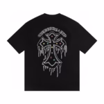 Chrome Hearts Dripping Cross Black T-Shirt