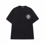 Chrome Hearts Blue Cross Logo Black T-Shirt