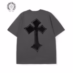 Chrome Hearts Grey Black Cross Back Graphic Tee