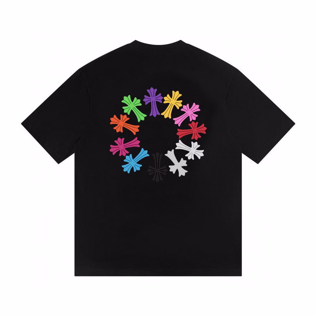 Chrome Hearts Multi Cross Cemetery Tee Black Chrome Hearts Multi Cross Cemetery Tee Black