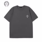 Chrome Hearts Grey Floral Cross Back Graphic Tee