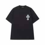 Chrome Hearts Blue Triple Cross Graffiti T-Shirt Black