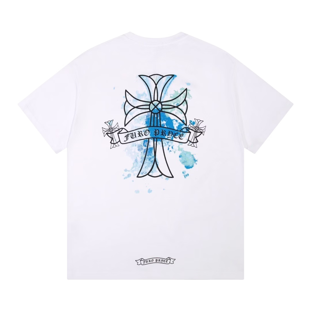 Chrome Hearts Furo Pryce Cross Tee White Chrome Hearts Furo Pryce Cross Tee White