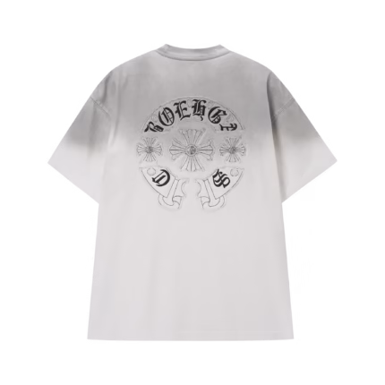 Chrome Hearts White Gothic Cross Logo T-Shirt