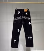 Chrome Hearts Black White Label Jeans