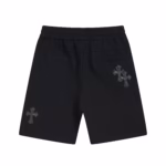 Chrome Hearts Black Cross Sweat Shorts