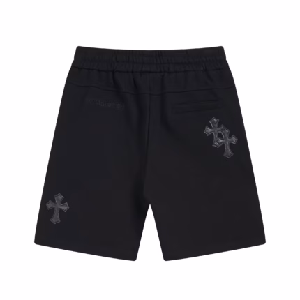 Chrome Hearts Black Cross Sweat Shorts