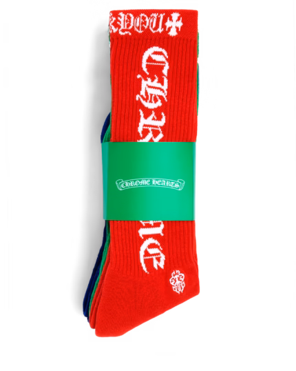 Chrome Hearts “FUCK YOU” Band in White Socks