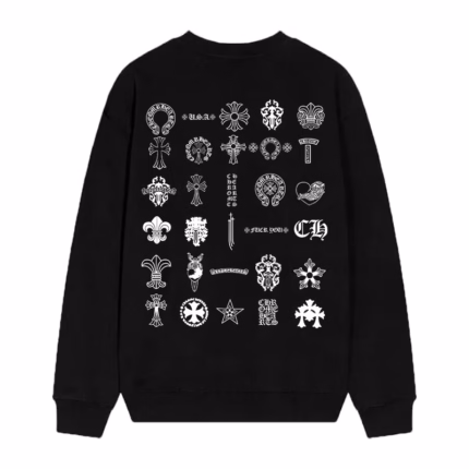 Chrome Hearts Multi Logo Long Sleeve Tee Black