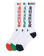 Chrome Hearts Red, Green & Black Socks