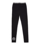 Chrome Hearts Black Cotton Leggings