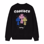 Chrome Hearts Neon Trinity Cross Long Sleeve Tee