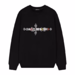 Chrome Hearts Heavenly Cross Ribbon Graffiti LS Black