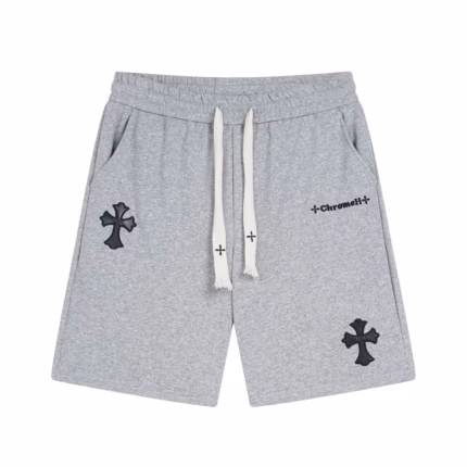 Chrome Hearts Grey Cross Sweat Shorts
