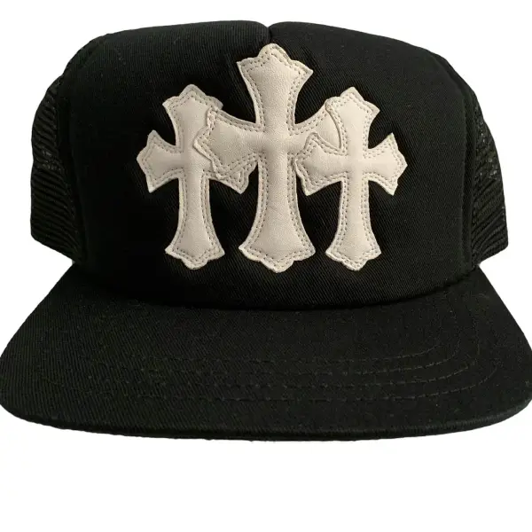 Chrome Hearts Cemetery Trucker Hat Black Chrome Hearts Cemetery Trucker Hat Black