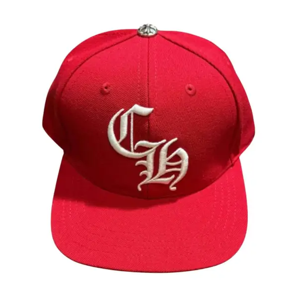 Chrome Hearts Essentials LA Exclusive Baseball Wool Cap Red Chrome Hearts Essentials LA Exclusive Baseball Wool Cap Red