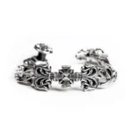 Filigree Square Cross Clip Bracelet