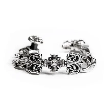Filigree Square Cross Clip Bracelet