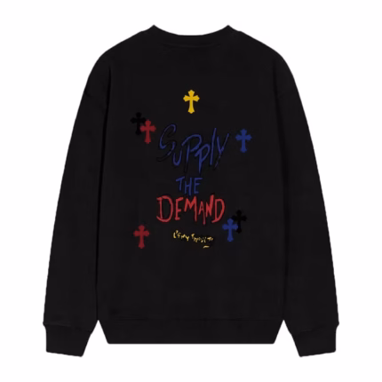 Supply The Demand Cross Graphic Sweatshirt – Black