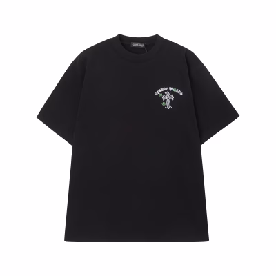 Chrome Hearts Black Green Cross Graphic Tee