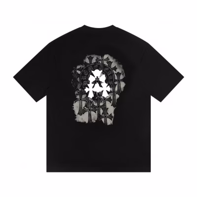 Chrome Hearts Gothic Cross Graphic T-Shirt – Black